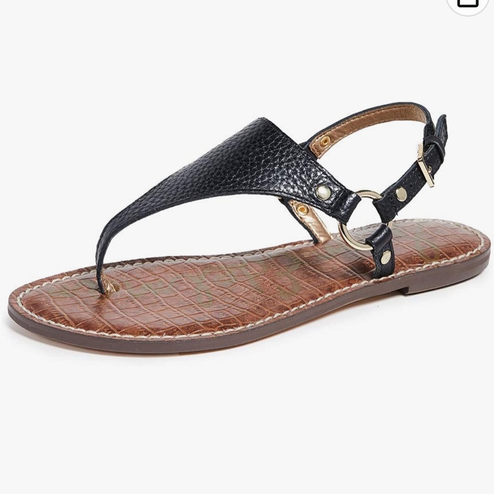 Sam Edelman Women's Greta Flat Sandal size 4.5 women Black